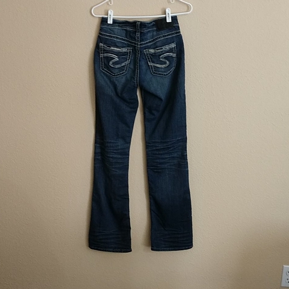 Silver Suki High Rise Boot Cut Jeans Sz25 - Picture 8 of 9